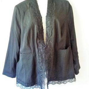 Capsule Black Lace Blazer 24W